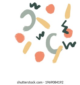 colorful minimalist abstract and cute pattern