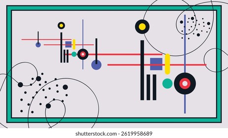 colorful minimalist abstract geometric wall art. Great for beautifying the walls of the house