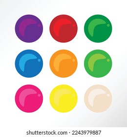 Colorful minimalist candy in vector illustration.