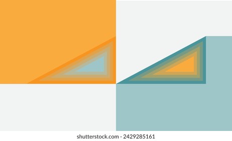 Colorful minimalist flat vector background. Geometric abstract background. Simple and modern shape. Can be used for web landing pages, presentations, brochures, pamphlets, posters, covers, etc.