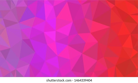 Colorful minimalist modern gradient triangle background texture made out of triangles of  different sizes in vector art, to be used as background/texture for sites/posters (Low Poly texture)