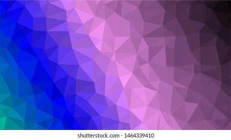 Colorful minimalist modern gradient triangle background texture made out of triangles of  different sizes in vector art, to be used as background/texture for sites/posters (Low Poly texture)