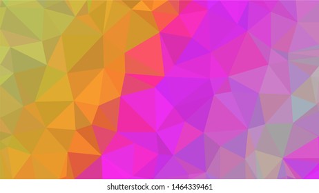 Colorful minimalist modern gradient triangle background texture made out of triangles of  different sizes in vector art, to be used as background/texture for sites/posters (Low Poly texture)