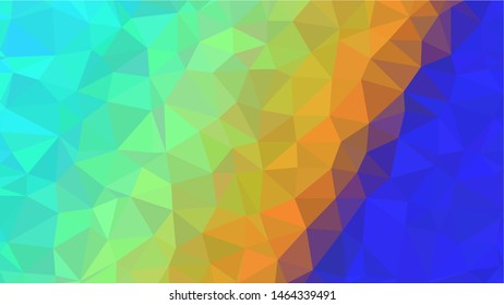 Colorful minimalist modern gradient triangle background texture made out of triangles of  different sizes in vector art, to be used as background/texture for sites/posters (Low Poly texture)