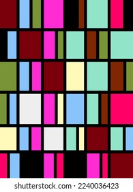 Colorful minimalistic vector design for aesthetic backgrounds, wall hangings, or something else