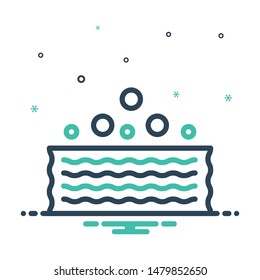 Colorful mix icon for absorb