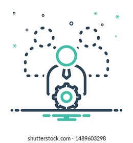 Colorful mix icon for capable