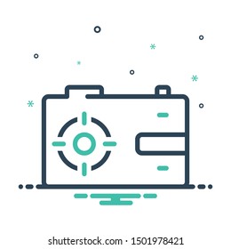 Colorful mix icon for capture