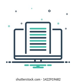 Colorful mix icon for content