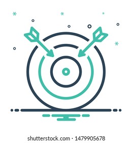 Colorful mix icon for fail