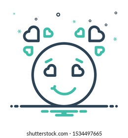 Colorful mix icon for feeling