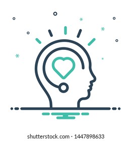 Colorful mix icon for inspiration