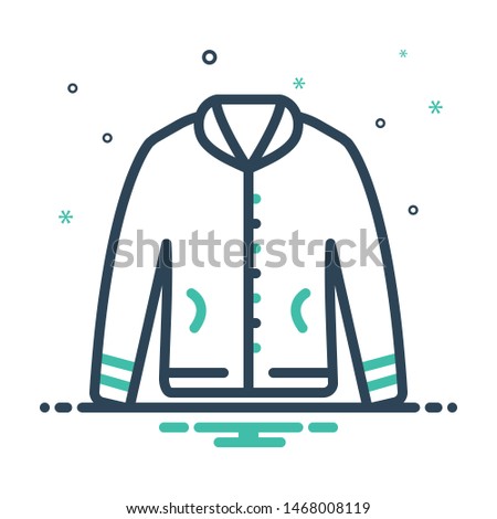 Colorful mix icon for jacket