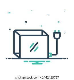 Colorful mix icon for light box