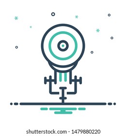 Colorful mix icon for off Road lights