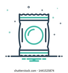 Colorful mix icon for pack