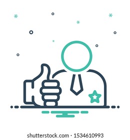 Colorful mix icon for really