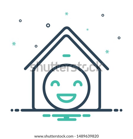 Colorful mix icon for satisfaction