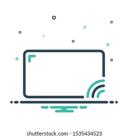 Colorful mix icon for screen 