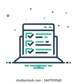 Colorful mix icon for testing features