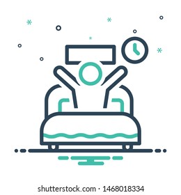 Colorful mix icon for wake