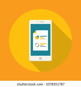 Colorful mobile phone vector