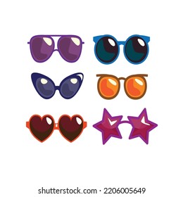 A colorful model of a real-life sunglass