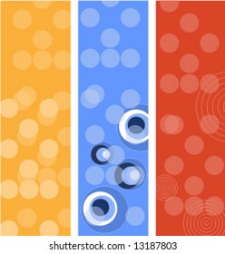Colorful moder geometric vector backgrounds set