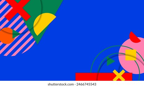 Colorful modern abstract background geometric with dynamic shapes composition. Vector illustration