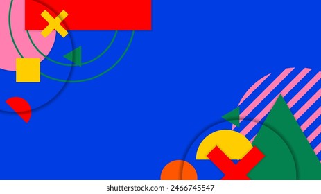 Colorful modern abstract background with geometric shapes