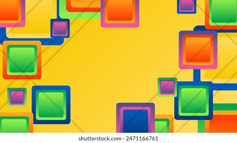 Colorful modern abstract background with geometric shapes