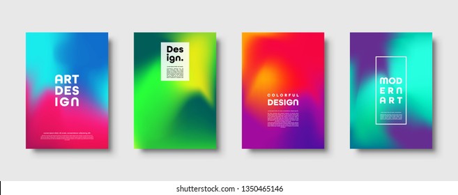 Colorful modern abstract background and neon red  green  blue  purple  yellow   pink gradient  Dynamic color flow poster  banner  Vector illustration 