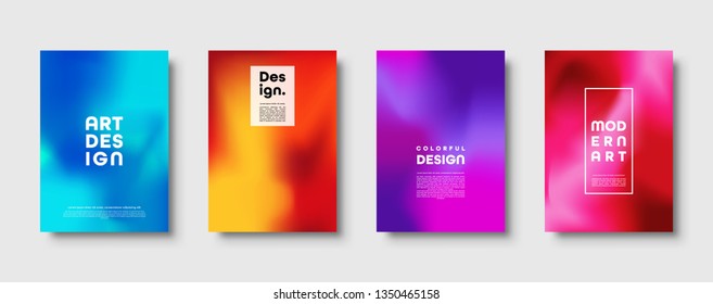 Colorful modern abstract background with neon red, green, blue, purple, yellow and pink gradient. Dynamic color flow poster, banner. Vector illustration.