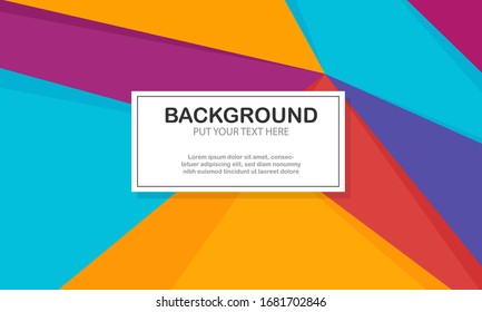 Colorful modern abstract background with shapes vector eps 10