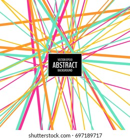 Colorful modern abstract background with straight lines. Vector illustration for your graphic design.