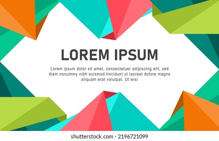 Colorful Modern Abstract Background. Vector Illustration