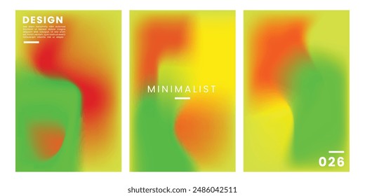 Colorful modern abstract gradient background template. Vector illustration