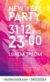 Colorful Modern Abstract leaflet / Poster. Vector design template.