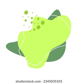 Colorful modern abstract shape vector element