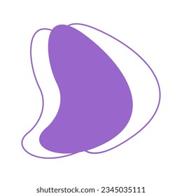Colorful modern abstract shape vector element