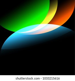 Colorful modern abstract wave element for background or backdrop with ESP 10.