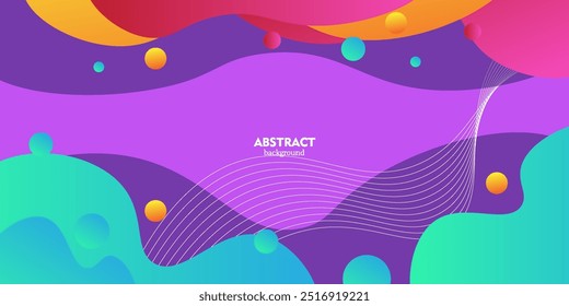 Colorful modern background with circular and wavy patterns is more attractive. eps 10