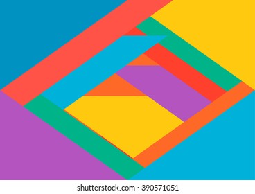Colorful modern background Flat design