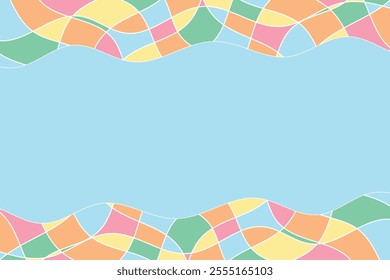 Colorful Modern Background With Geometric. Abstract Business Banner. Technology Wallpaper.  Minimal Backdrop. Vector Illustration