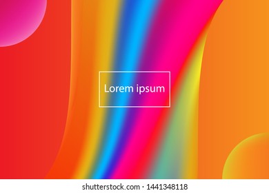 Colorful Modern Background Isolated on Gradient Color. Abstract Background or Wallpaper. Vector Illustration. EPS 10