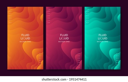 Colorido fondo moderno. Diseño de fondo de color líquido y suave. Composición de formas fluidas y colores degradados. Ilustración vectorial. apto para carteles, folletos, web, etc.