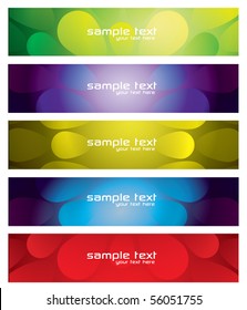 Colorful Modern Banner Set
