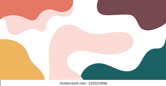 Colorful modern banner vector background. Abstract illustration wallpaper for template website,cover social media business advertising. minimal art style. organic shapes concept.