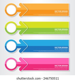 The Colorful Modern Banner, Vector Work