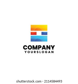 colorful modern BOX logo design